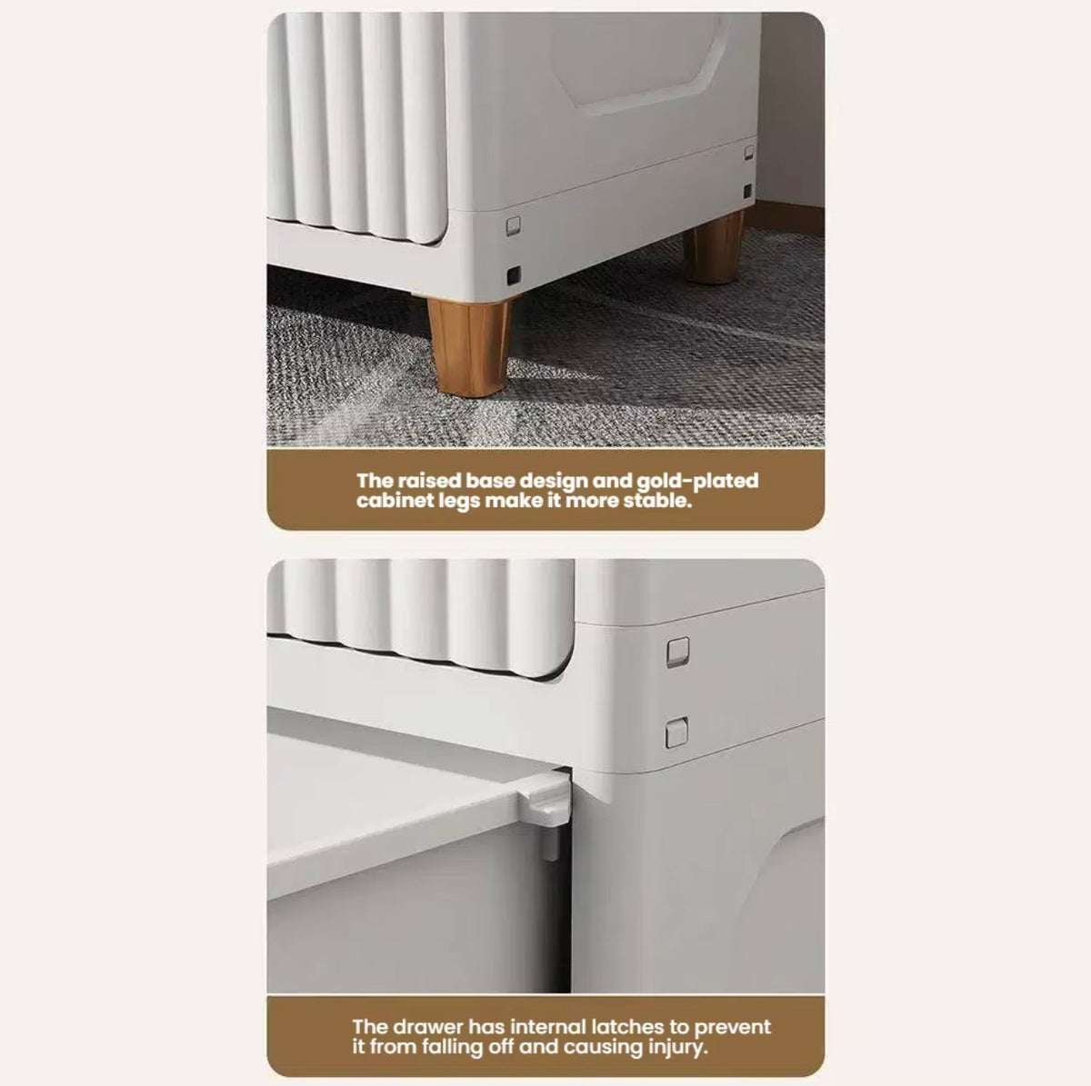 4-Drawer Wide Storage Cabinet