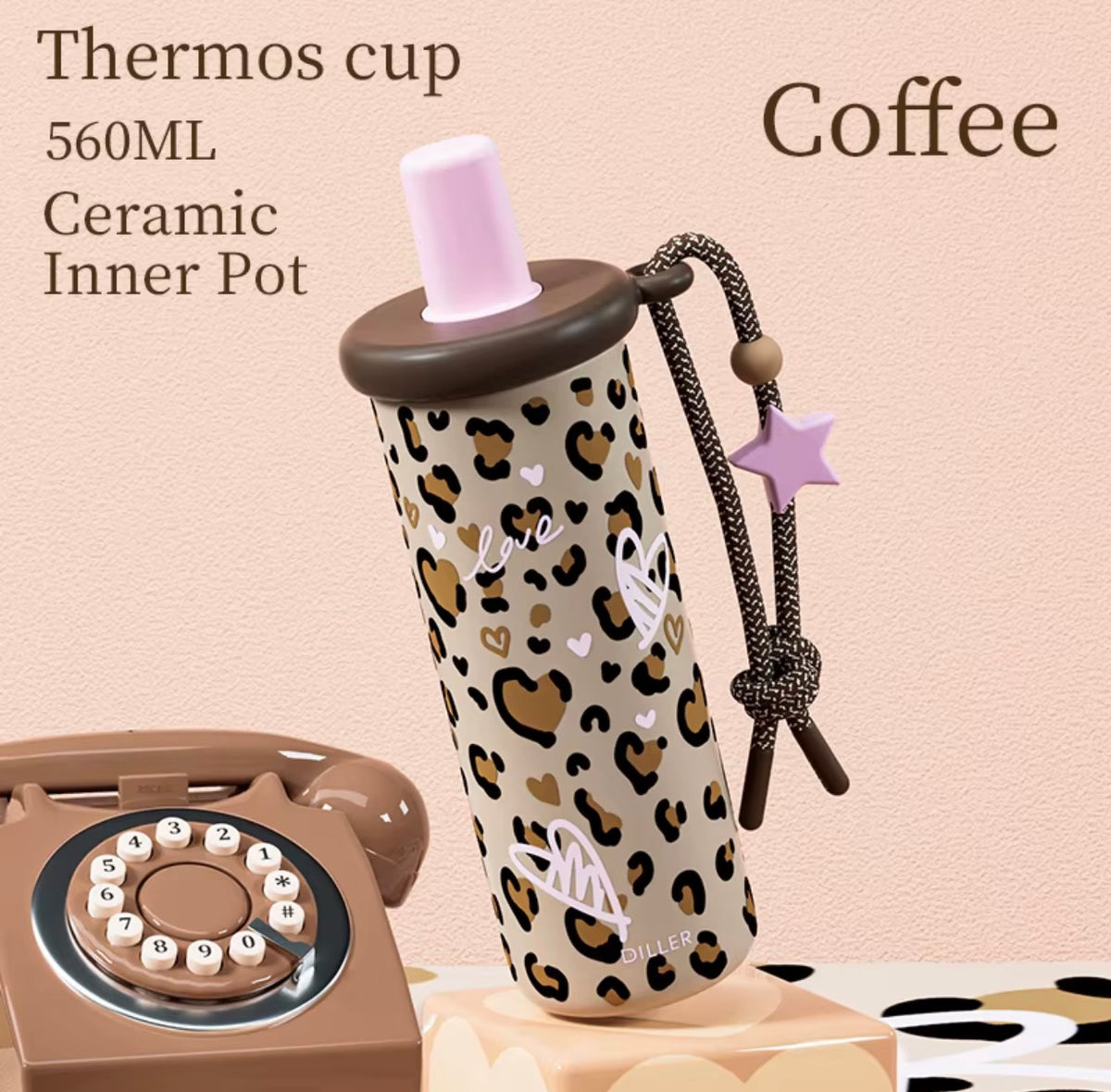 Star & Leopard 560ml Insulated Tumbler