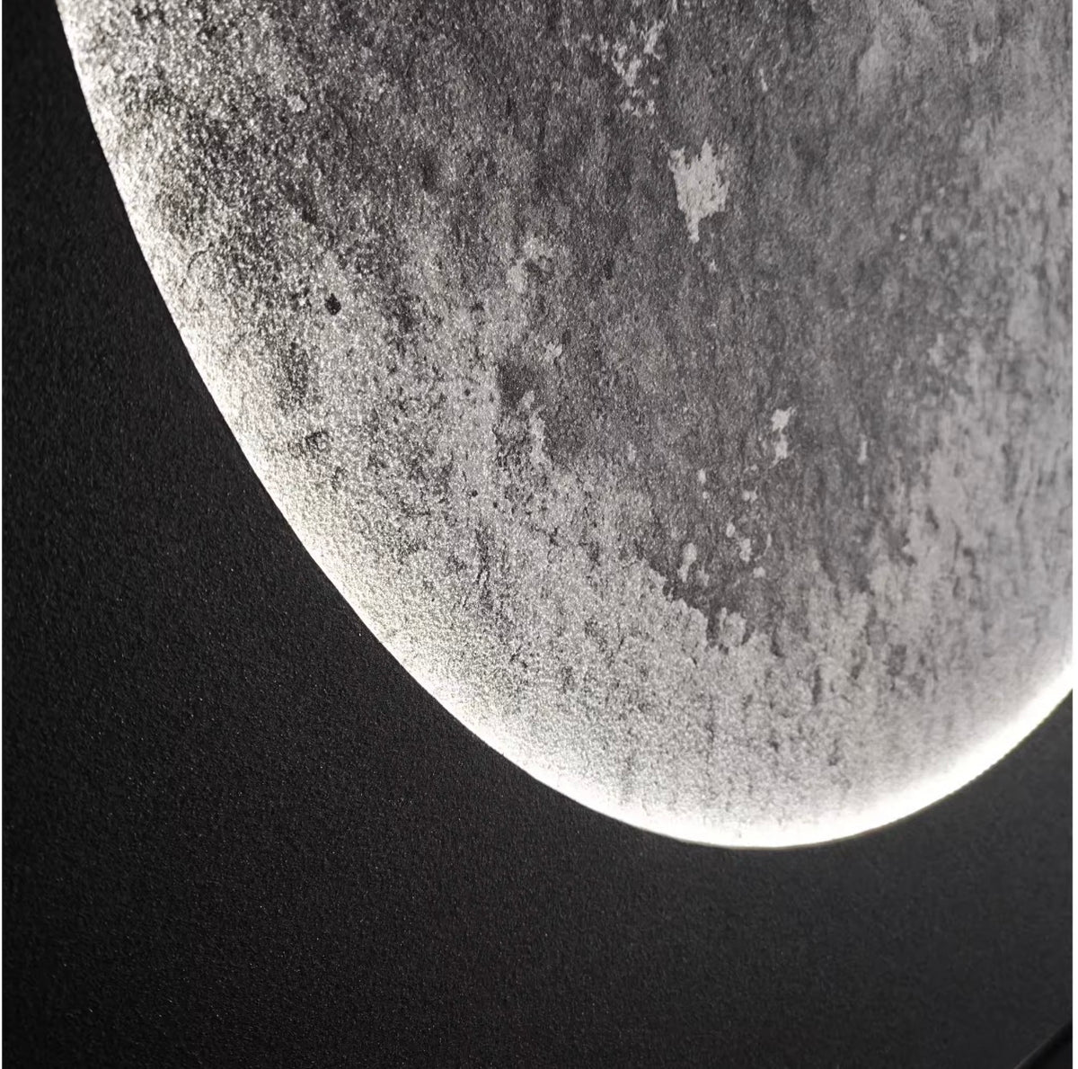 LED Moon Sandstone Wall Art – 80 × 120 cm