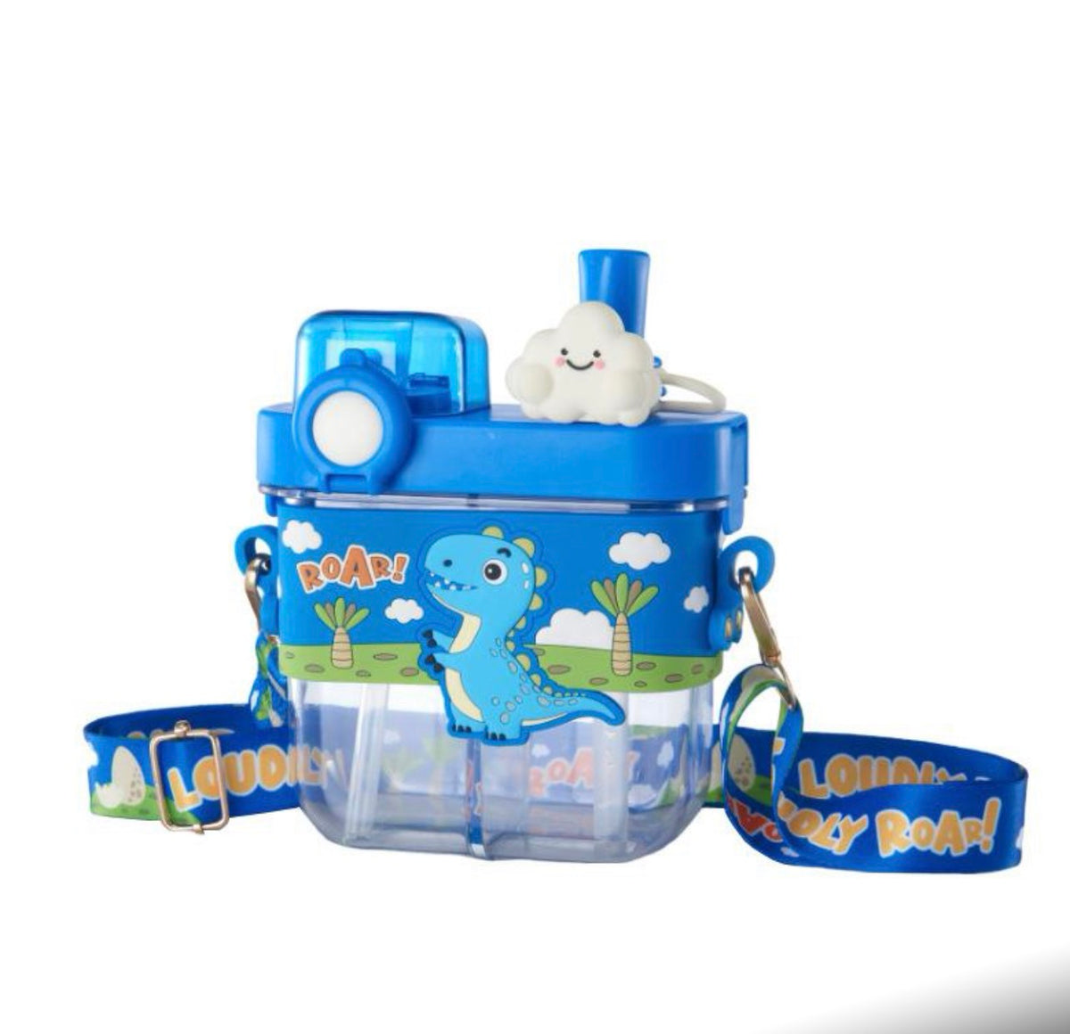 2-in-1 Kids Dual-Compartment Water Bottle –