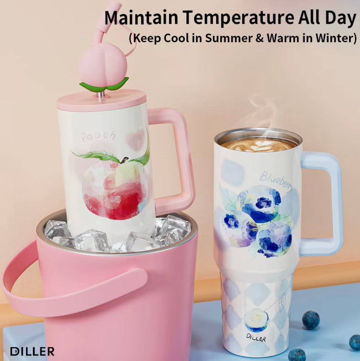 Fruit Splash 1200ml Insulated Tumbler