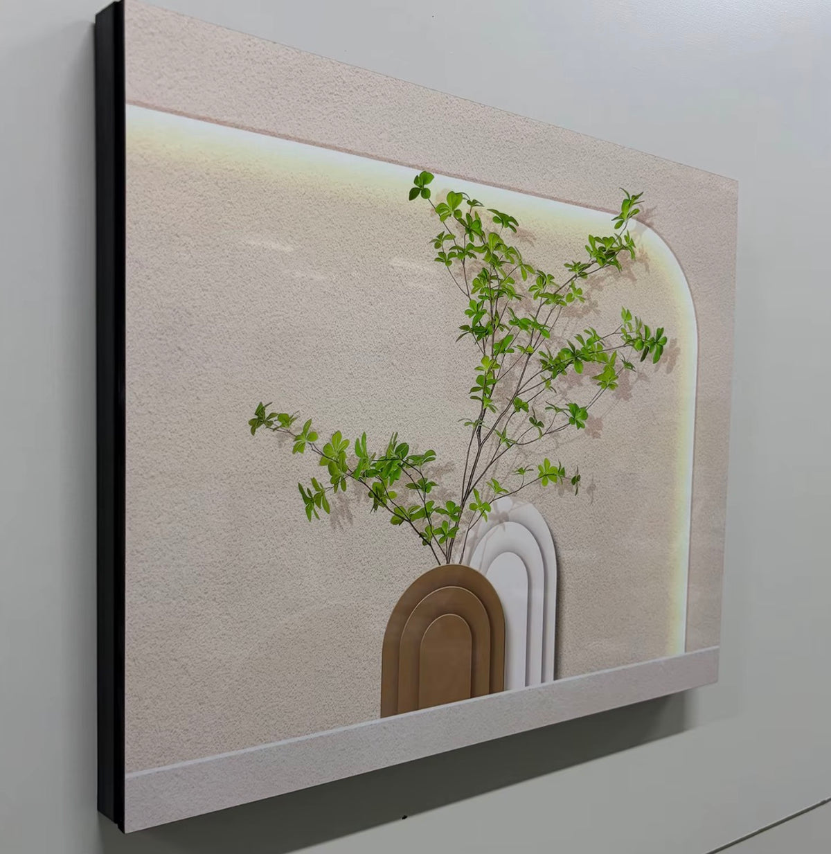 Decorative LED Electrical Box Cover Wall Art – 60 × 50 cm