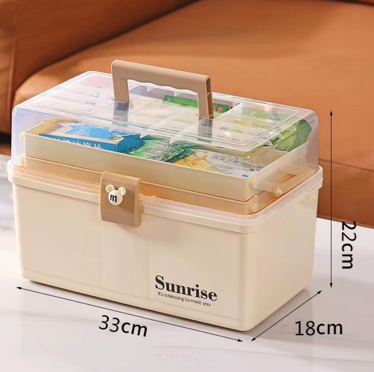 Portable Multi-Layer Storage & Organizer Box