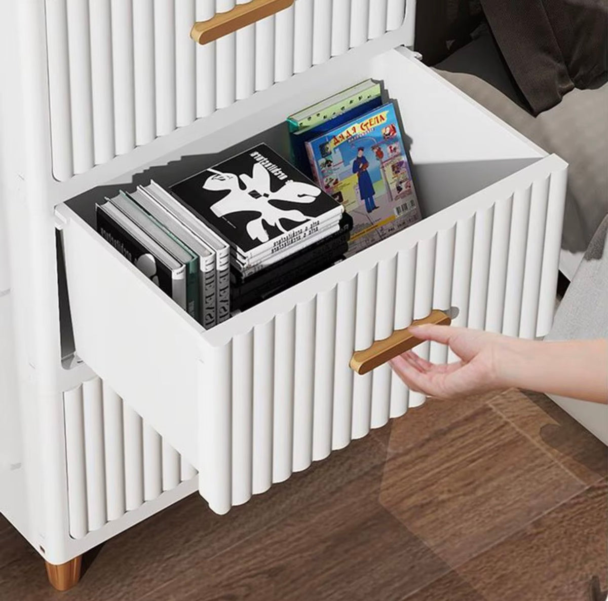 4-Drawer Wide Storage Cabinet