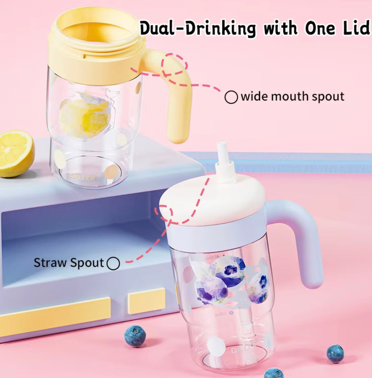 Fruit Sip 800ml Tritan Tumbler