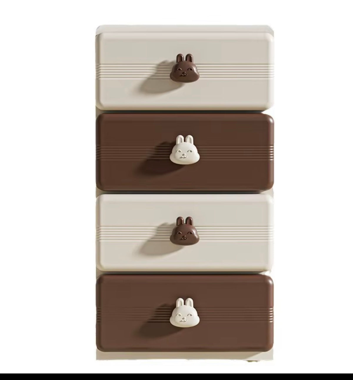 4-Layer Storage Drawer Cabinet – rabbit handle - 45 cm