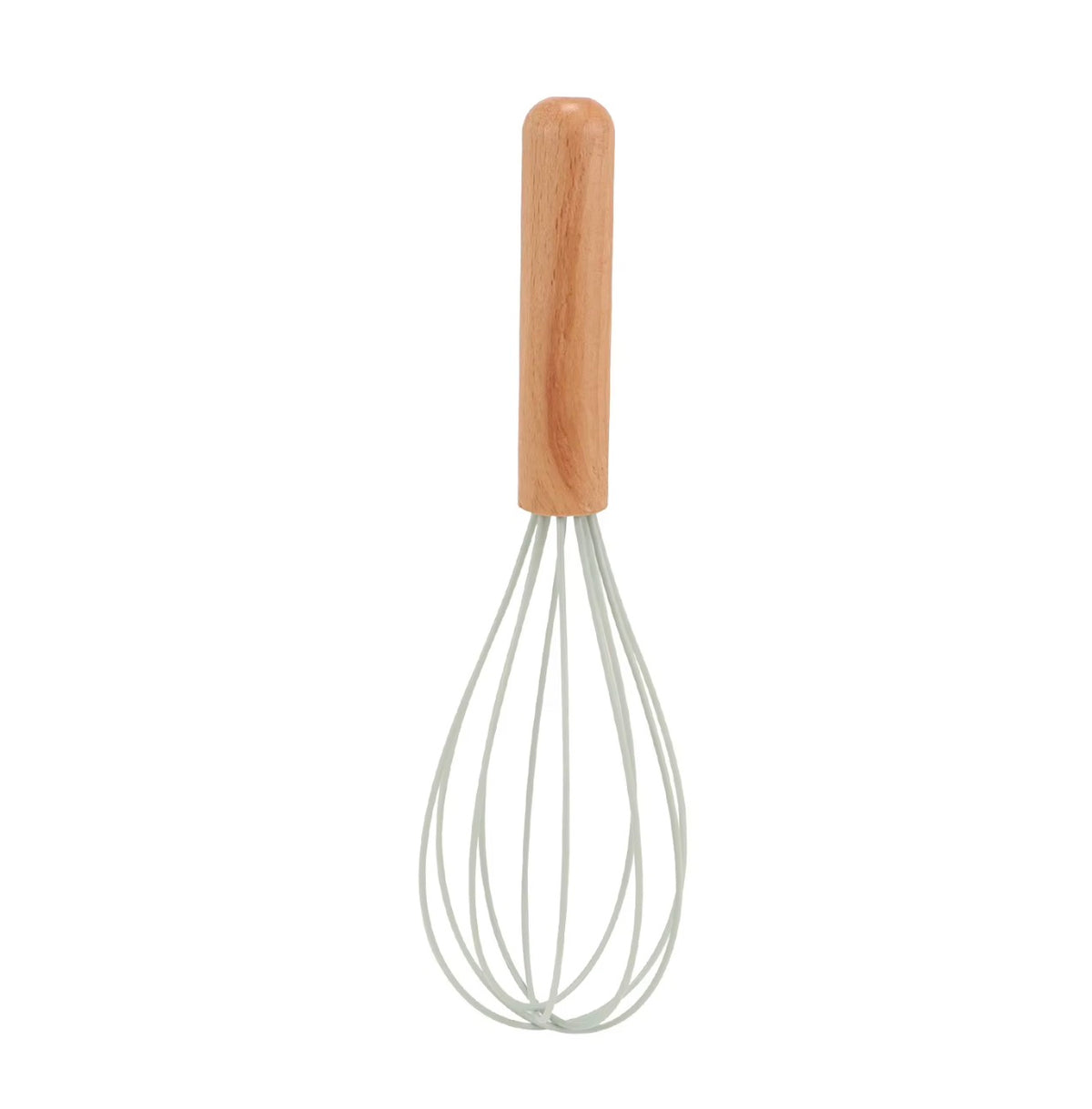 Silicone Kitchen Whisk with Wooden Handle