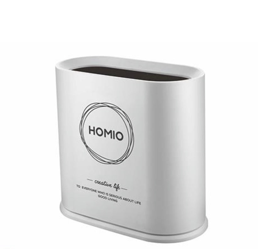 2-Layer Slim Space-Saving Trash Bin