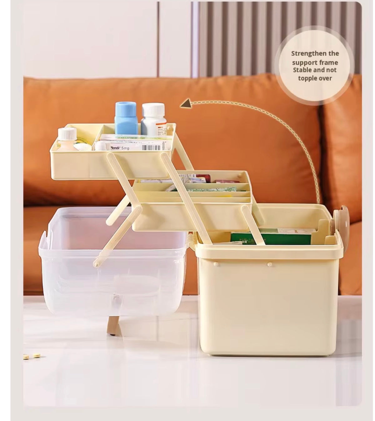 Portable Multi-Layer Storage & Organizer Box