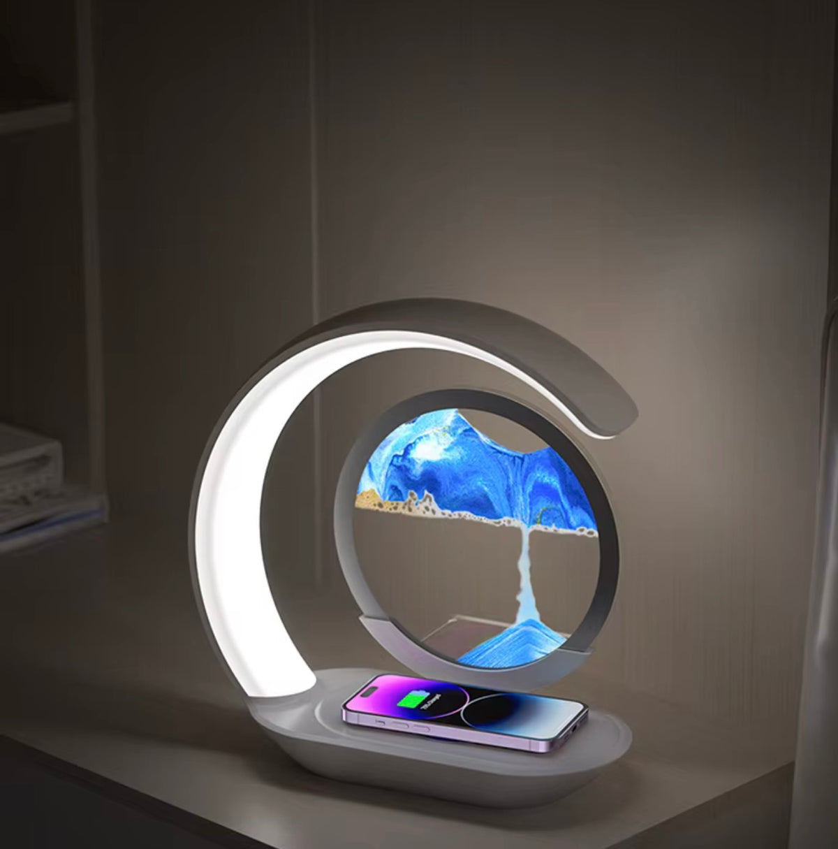 Quicksand Ambient Table Lamp with Wireless Charging