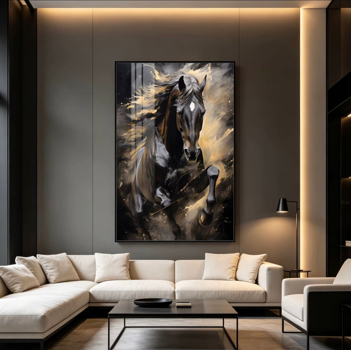 Black Horse Wall Art 80*120