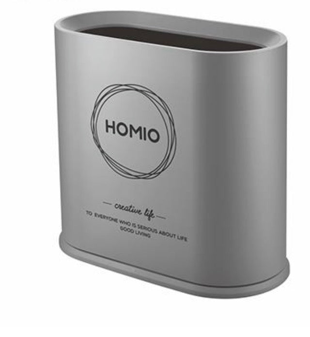 2-Layer Slim Space-Saving Trash Bin