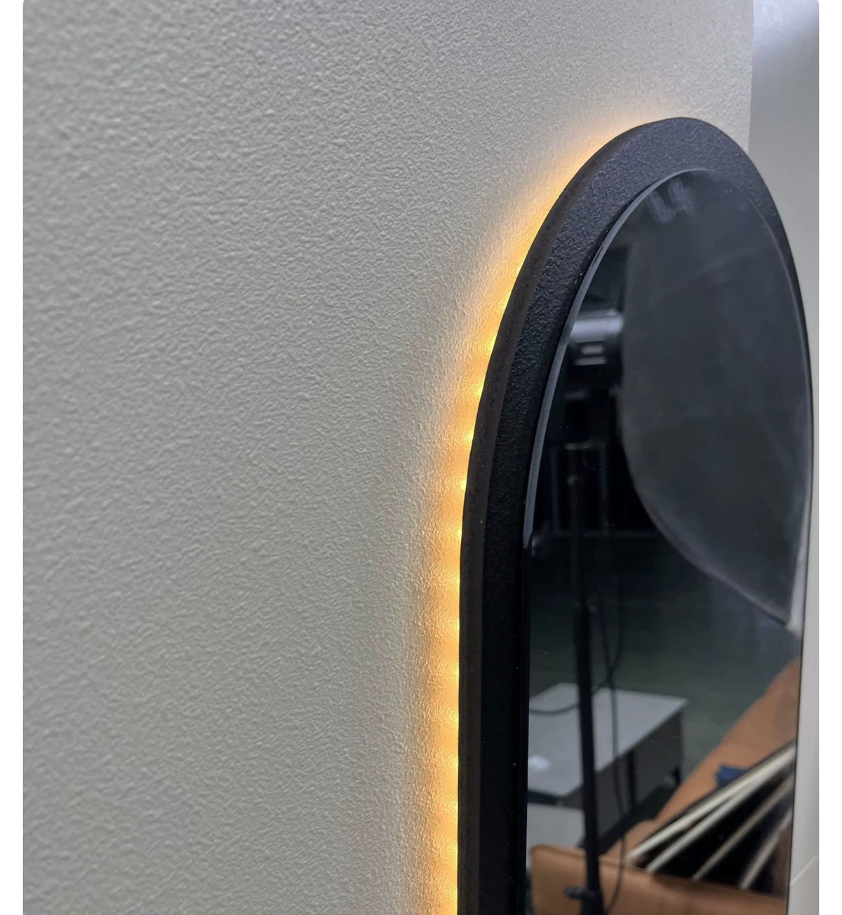 LED Wall Mirror with Shelf – 60 × 120 cm