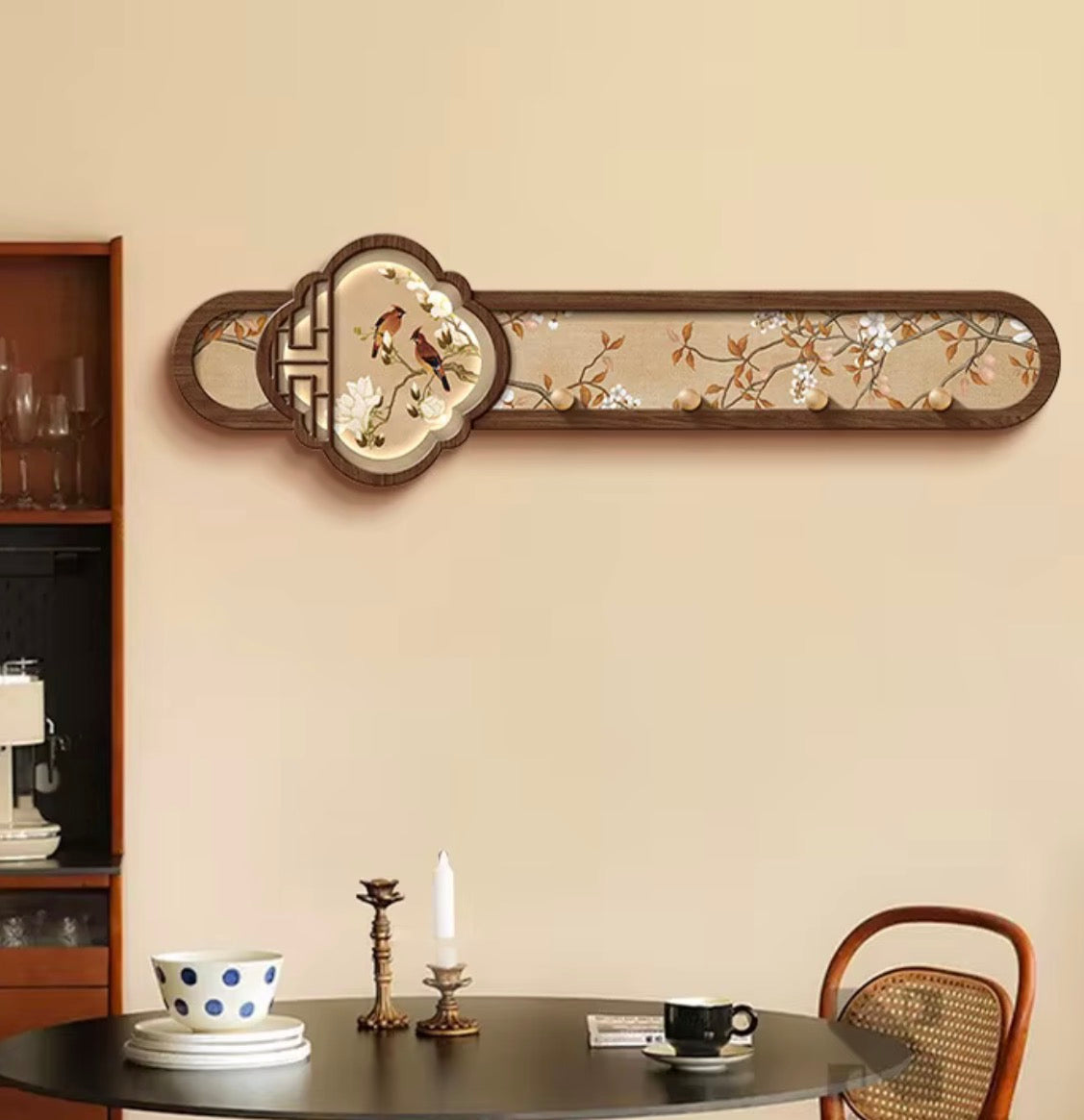 Decorative Chinese style Wall Hook Rack – 70 × 20 cm