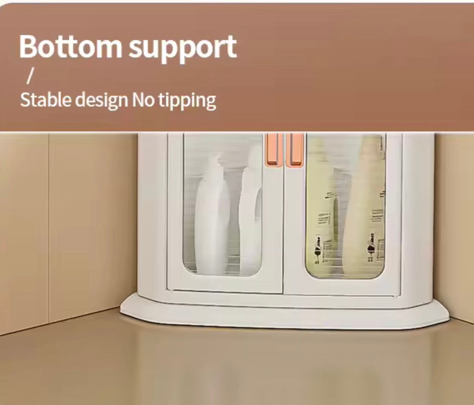 Slim Corner Storage Cabinet - 2 &3 layers