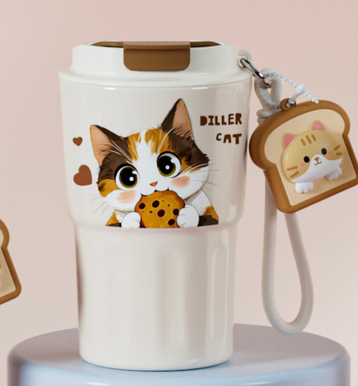 Cute Cat 340ml Stainless Steel Vacuum Cup