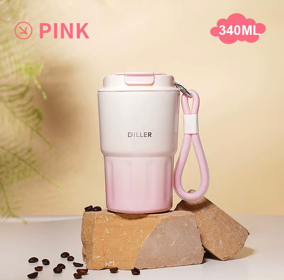 340ml Gradient Stainless Steel Coffee Tumbler