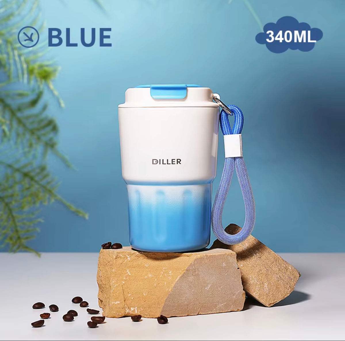 340ml Gradient Stainless Steel Coffee Tumbler