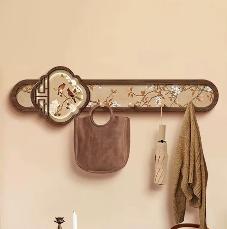 Decorative Chinese style Wall Hook Rack – 70 × 20 cm