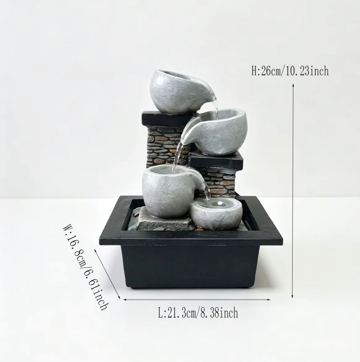 Cascading Tabletop Water Fountain