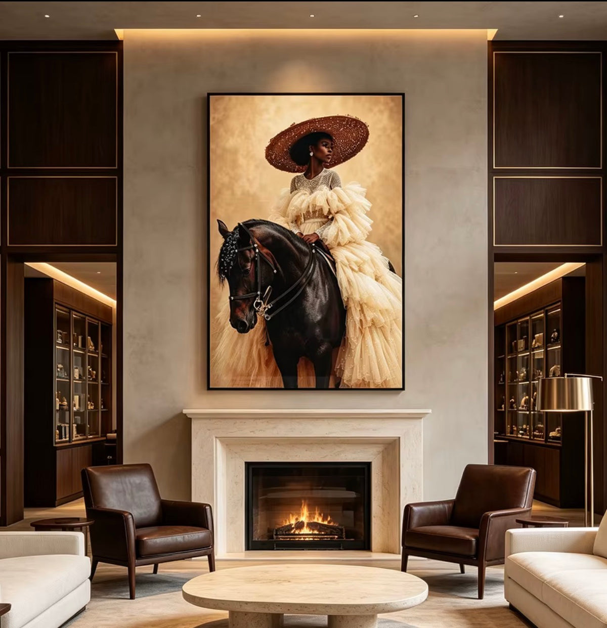 Equestrian Elegance Crystal Wall Art
