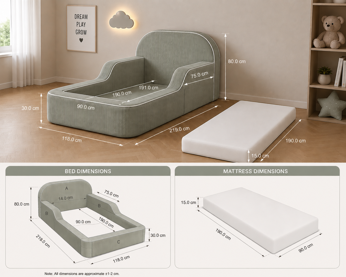 Compressible Sofa Bed with Mattress