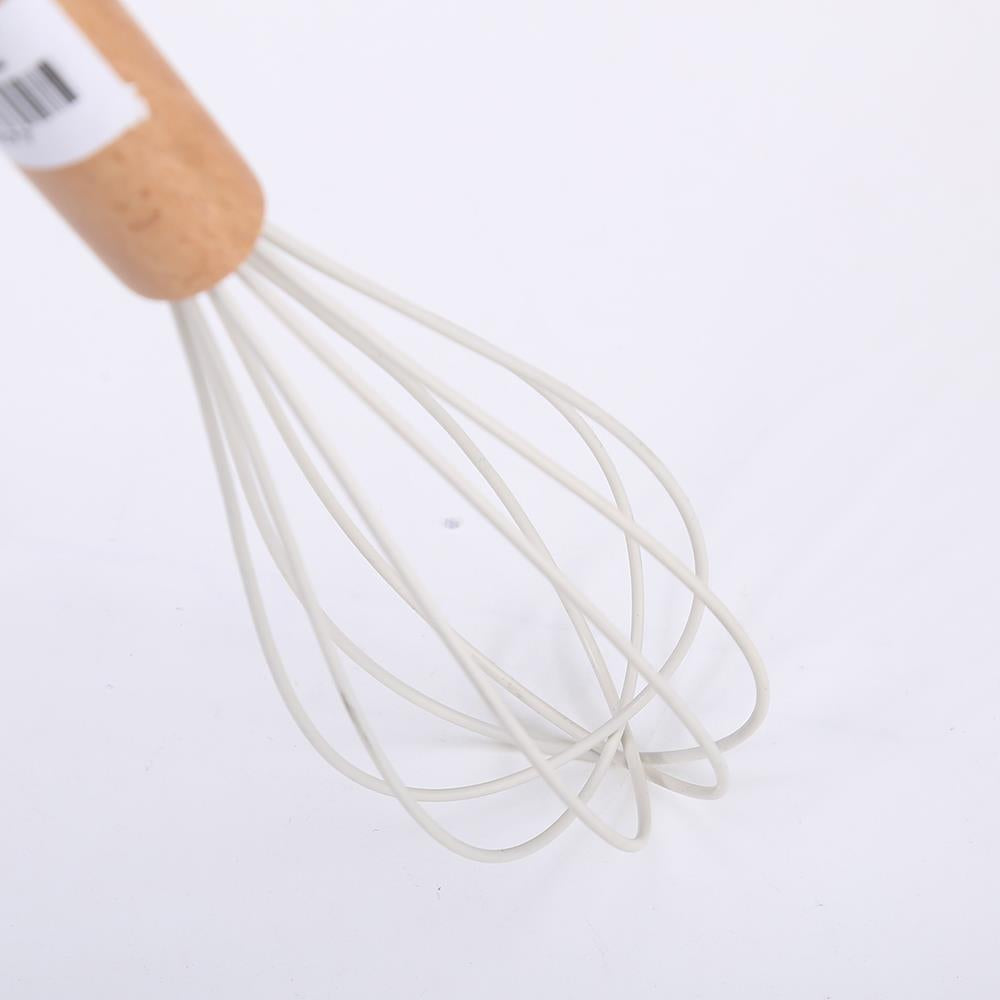 Silicone Kitchen Whisk with Wooden Handle