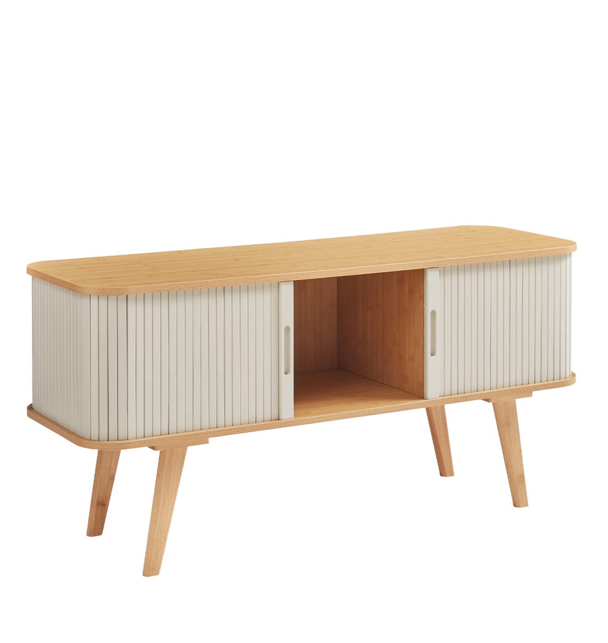 Fluted TV Console