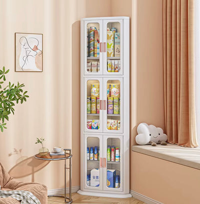 Slim Corner Storage Cabinet - 2 &3 layers