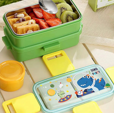 Kids Double-Layer Stainless Steel Lunch Box - 500ml*2