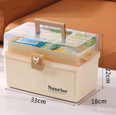 Portable Multi-Layer Storage & Organizer Box