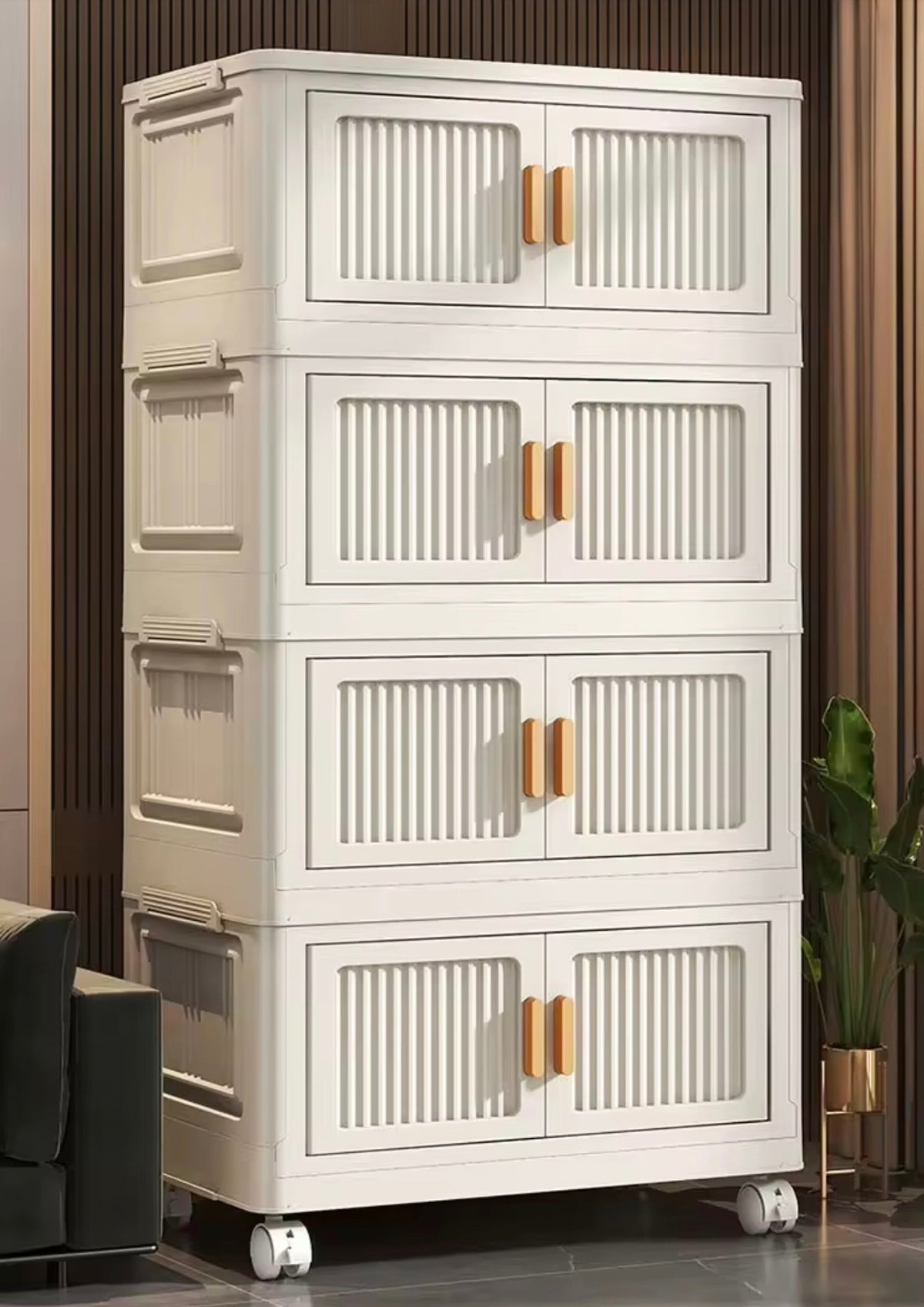 4-Layer Foldable Storage Cabinet – 80 cm