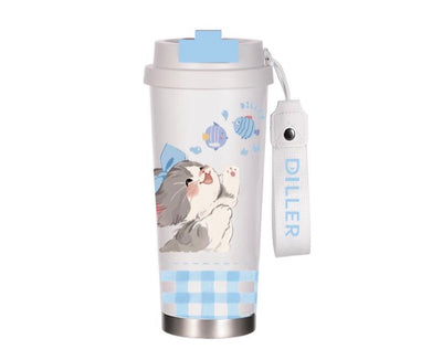 Cute Cat 520ml Stainless Steel Insulated Tumbler