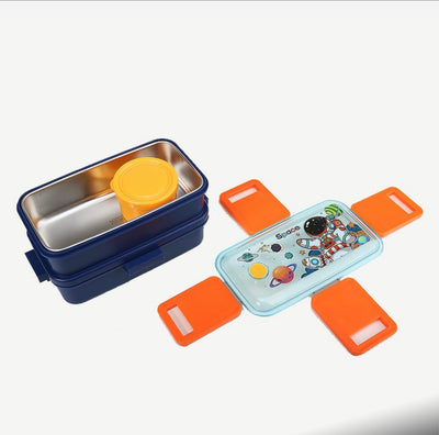 Kids Double-Layer Stainless Steel Lunch Box - 500ml*2