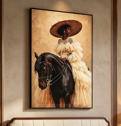 Equestrian Elegance Crystal Wall Art