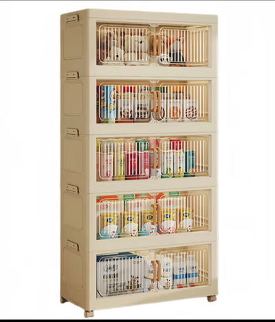 5-Layer Folding Storage Cabinet