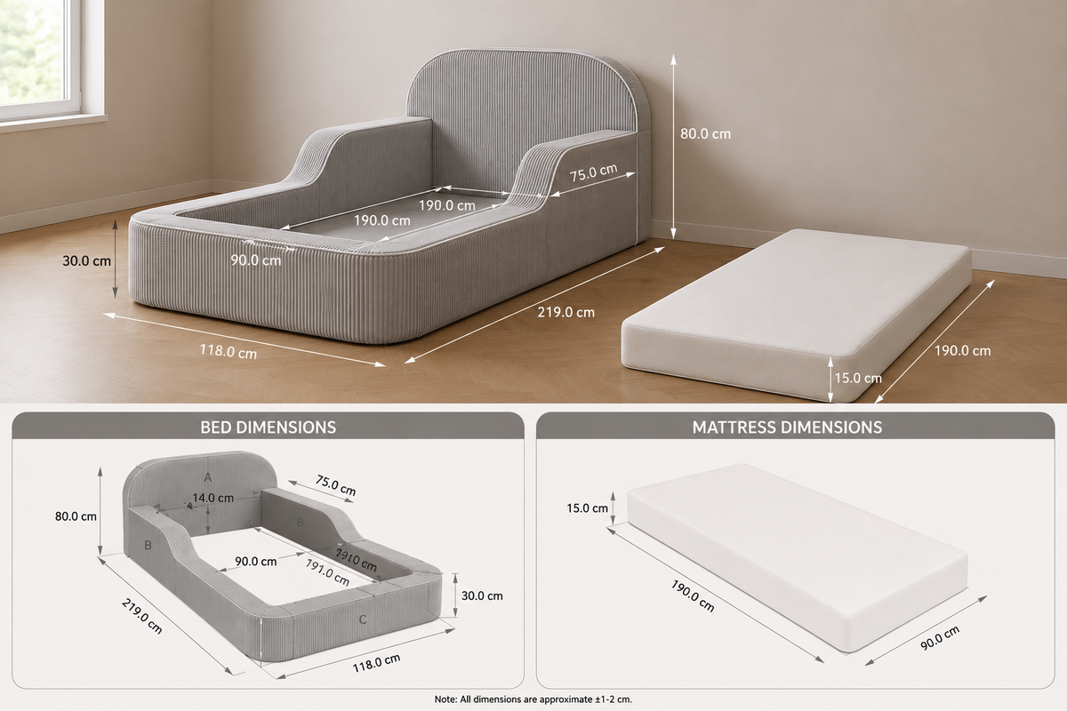 Compressible Sofa Bed with Mattress
