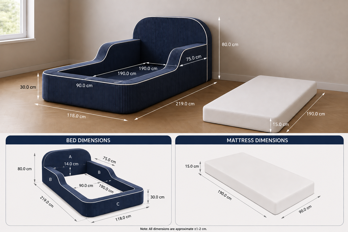 Compressible Sofa Bed with Mattress