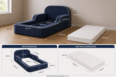 Compressible Sofa Bed with Mattress