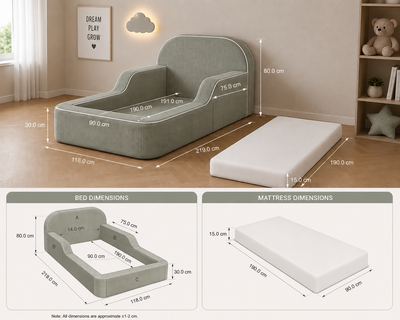 Compressible Sofa Bed with Mattress
