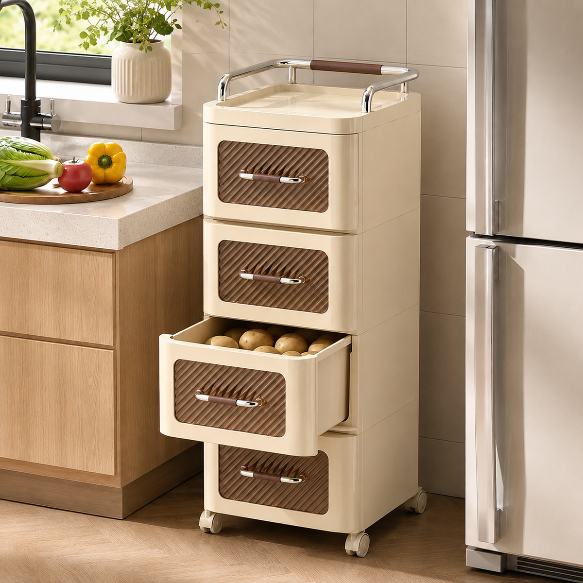 Four layer storage