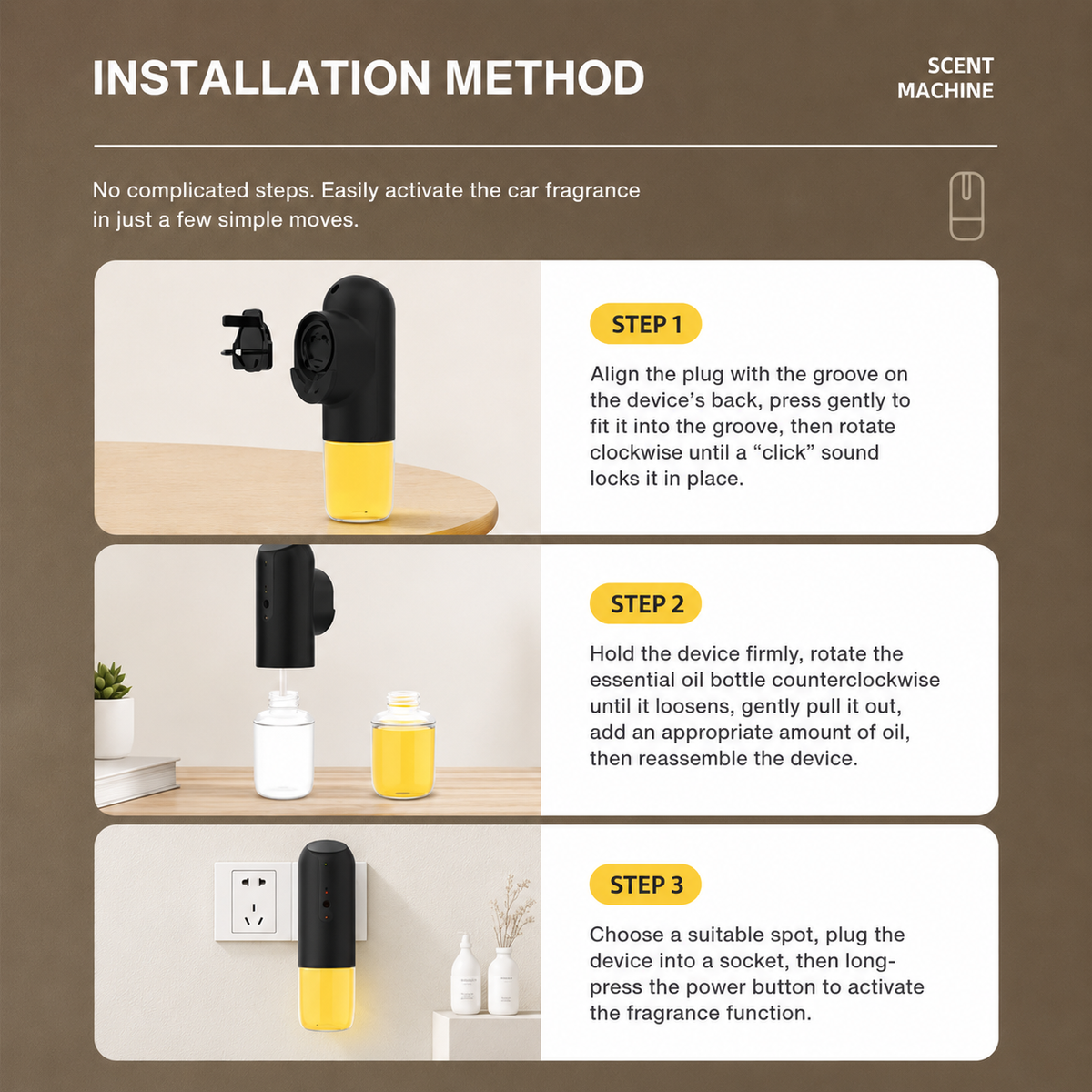 Smart plug-in scent diffuser 150 ml