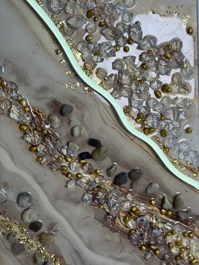 Golden Agate LED Wall Art