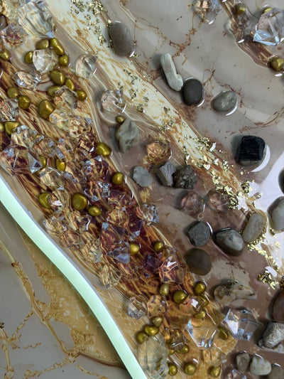 Golden Agate LED Wall Art