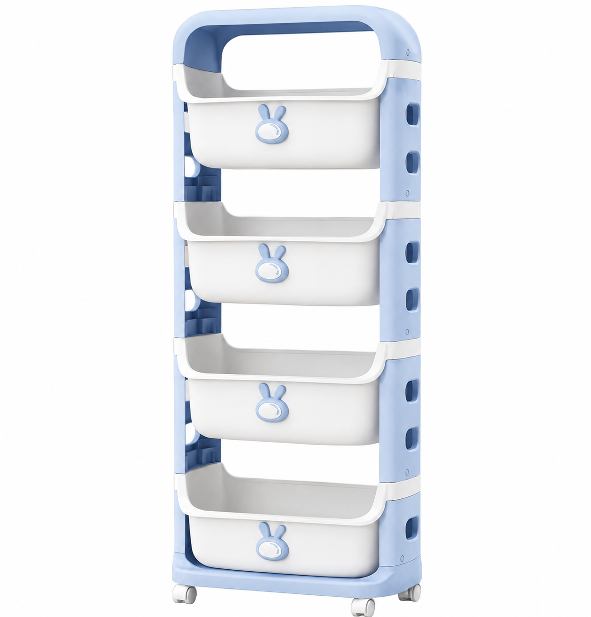 Bunny 4-Tier Rolling Storage Organizer.