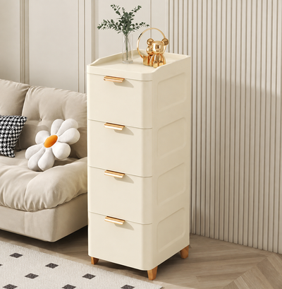 Luxe 4-Tier Storage Cabinet
