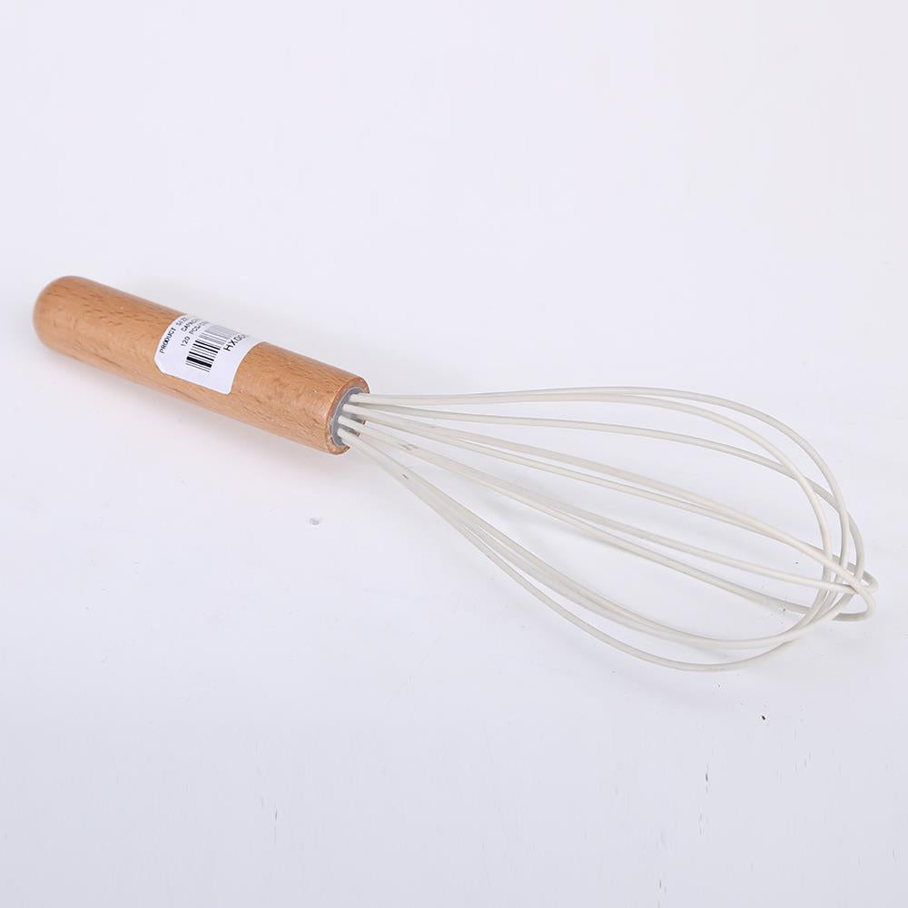 Silicone Kitchen Whisk with Wooden Handle