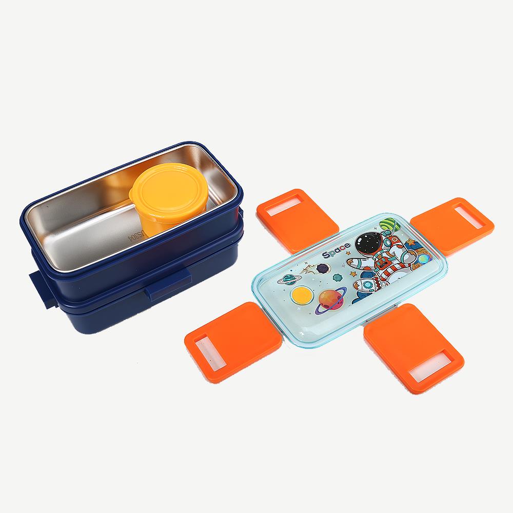 Kids Double-Layer Stainless Steel Lunch Box 700ml*2
