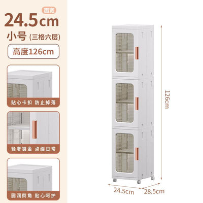 Slim 2 & 3-Door Storage Cabinet