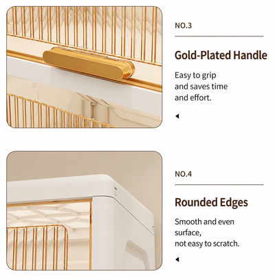 3-Layer Flip-Top Storage Cabinet